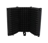 SUPVOX Schermo Filtrante Per Microfono Antivento Copertura Insonorizzante Pannello Assorbente Acustico Per Registrazione Design Pieghevole Nero