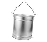 SUPVOX Secchio per Cenere e Porta Carbone in Metallo Resistente per Barbecue da Giardino, Bidone Multiuso Portatile per Combustione e Trasporto Cenere, Set Paletta per Attività