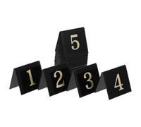 SUPVOX Segnaposto Numeri da Tavolo Acrilico Bifacciale 15 Pezzi Nero Oro per Ristoranti e Feste a Tema Detective, Marcatori Scena del Crimine e Accessori Numerazione Tavoli Robusti