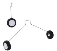 SUPVOX Set 1 Pezzo Carrello di Atterraggio per Aerei Rc in Metallo e Plastica Accessorio per Atterraggio Aeroplani Rc Compatibile Wltoys F949/F949S Supporto Stabile per Modelli di