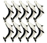 SUPVOX Set 10 Pezzi Ciondoli in Lega Balena, Portachiavi Creativi da Appendere, Forniture per Bigiotteria Fai da Te, per Braccialetti e Ornamenti Artigianali, Uso Creativo