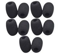 SUPVOX Set 10 Pezzi Copertura Microfono a Bavero Mini Spugna Parabrezza per Microfono Cuffia da Bavero, Isolamento Acustico, Compatibile Microfoni Wireless per Conferenze e Didattica