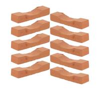 SUPVOX Set 10 Pezzi Mini Mattoni in Argilla per Modellismo Fai da Te Mattoncini in Miniatura per Decorazione Micro-Paesaggio e Costruzioni Creative Accessori per Paesaggi e Giochi