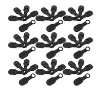 SUPVOX Set 100 Pezzi Strisce Antiscivole in Silicone Nere per Grucce, Coprigrucce Elastiche Antiscivolo per Legno e Plastica, Impugnature Resistenti per Abiti, per Organizzazione Armadio