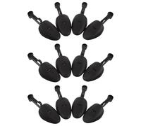 SUPVOX Set 12 Pezzi Tendiscarpe in Plastica Nera Regolabile per Uomo, Modellatore per Stivali e Scarpe Sportive, Supporto Forma Scarpa Portatile per Viaggio e Conservazione