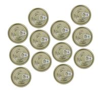 SUPVOX Set 12 Scatole di Latta per Alimenti Coperchio Autosigillante Contenitori per Biscotti e Dolciumi Scatole per Carne e Cibo per Animali Riutilizzabili Adatte per Regalo e