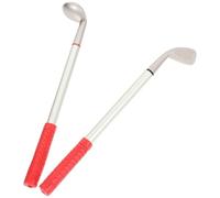 SUPVOX Set 2 Penne a Sfera a Forma di Mazza da Golf in Metallo e Pp, Cancelleria da Scrivania per Ufficio e Casa, Regalo Creativo per Appassionati di Golf e Gioco da Tavolo