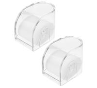 SUPVOX Set 2 Pezzi Contenitori per Orologi in Acrilico Trasparente Foro di Sospensione, Custodia Porta Orologi da Uomo Quadrata per Esposizione e Organizzazione a Casa in Negozio