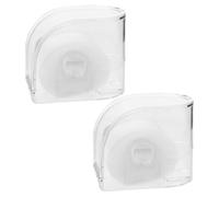 SUPVOX Set 2 Pezzi Custodia per Orologi da Uomo in Acrilico Trasparente Quadrata Foro per Appendere, Organizer Compatto Resistente per Esposizione e Conservazione in Casa o Negozio