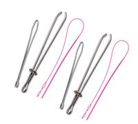 SUPVOX Set 2 Pezzi Infila-Coulisse Metallo e Plastica per Cucito Fai da Te, Guida al Filo Resistente per Lavori Artigianali Domestici, Strumento Multifunzione per Infilare Cordoncini