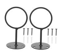 SUPVOX Set 2 Supporti da Muro per Palline da Baseball e Tennis in Ferro Nero, Salvaspazio e Facili da Installare, per Varie Occasioni Sportive