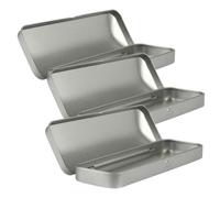 SUPVOX Set 3 Astucci in Latta Rettangolari 160X54X20Mm Organizer Portatile per Penne e Matite Astuccio Multifunzione per Studenti e Cancelleria Scolastica Contenitore Compatto per