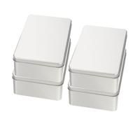 SUPVOX Set 4 Custodie Porta Dadi in Metallo con Coperchio, Organizer Compatti con Cuscinetti in Schiuma per Protezione, Adatti per Conservazione Giochi e Piccoli Oggetti Artigianali