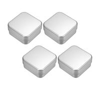 SUPVOX Set 4 Pezzi Portasapone in Alluminio Quadrato con Coperchio, Contenitore Doppio Strato Drenante per Sapone, Vassoio Portasapone da Viaggio per Bagno, Doccia e Palestra