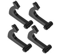 SUPVOX Set 4 Pezzi Supporto per Vinile Nero in Ferro Design Elegante, Compatibilità Versatile per Tonearm e Giradischi, Fissaggio Sicuro per Piattaforma Girevole