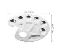 SUPVOX Set 4 Pezzi Tavolozze in Alluminio 10 Pozzetti Vassoi per Miscelare Colori per Acquerelli Guazzo e Olio Tavolozza per Artisti Leggera e Resistente per Pittura e Modellismo