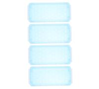 SUPVOX Set 4 Scatole Porta Penne in Plastica Blu, Resistente ai Graffi, Facile da Usare, Scomparti Separati per Organizzazione Semplice in Ambienti Domestici in Ufficio