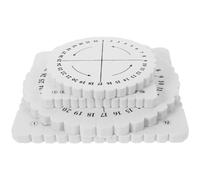 SUPVOX Set 4pezzi Beadsmith Rope Knitter in Eva Bianco, Strumenti Pratici e Leggeri per DIY Forma Rotonda e Quadrata, per Kit Creazione Braccialetti e Telaio macramè