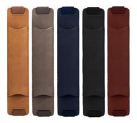 SUPVOX Set 5 Astucci Portapenne in Pelle Pu Elastico per Quaderno, Copripenna da Viaggio e Ufficio, Custodia Portapenne Elastico per Penne Organizzatore per Studenti e Professionisti