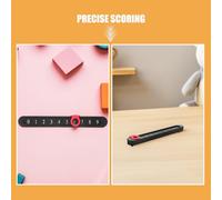 SUPVOX Set 6 Pezzi Segnapunti per Calcio Balilla in Plastica Nera Contatori di Punteggio da Tavolo Resistenti e Portatili Indicatori Scorrevoli per Giochi da Calcio Balilla Domestici e