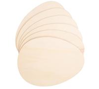 SUPVOX Set 6 Pezzi Uova di Pasqua in Legno Grezzo per Decorazioni Fai da Te, Ritagli per Artigianato Pasquale, Ornamenti Sicuri da Colorare e Personalizzare