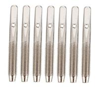 SUPVOX Set 7 Pezzi Perni di Fissaggio per Corde Arpa e Lira, Perno Metallico di Accordatura Filettatura Sottile 5mm, Ricambio Durevole per Strumenti Musicali a Corda come Clavicembalo e Dulcimer