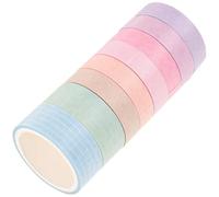 SUPVOX Set 8 Nastri Washi Decorativi Arcobaleno Nastro Adesivo Colorato per Scrapbooking Diario e Album Nastri Sottili e Larghi Facili da Attaccare su Superfici Lisce per Progetti