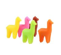 SUPVOX Set 8 Pezzi Segnabicchieri in Plastica a Forma di Alpaca Colorati per Feste e Matrimoni, Design Creativo per Identificare Rapidamente Bicchiere Colore Casuale