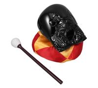 SUPVOX Set Blocco Per Tempio Religioso in Acrilico 4 Pollici Cuscino e Battente Per Meditazione e Recitazione Sutra, Strumento Per Pratica Dharma Buddha e Decorazione Tempio