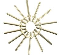 SUPVOX Set da 100 Pezzi Picchetti Segnapunti in Metallo Giallo per Giochi di Carte da Tavolo Accessori Segnapunti Portatili per Cribbage per Uso Interno e da Viaggio