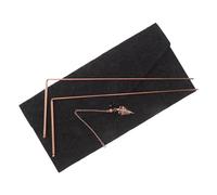 SUPVOX Set da 3 Bacchette da Rabdomante in Ottone e Zinco con Pendolo e Borsa in Feltro Strumenti per Caccia AI Fantasmi e Ricerca Acqua Bastoncini da Rabdomanzia Portatili ad Alta