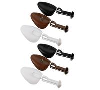 SUPVOX Set da 3 Paia di Tendiscarpe Regolabili da Uomo in Plastica Nera, Modellatore e Custode della Forma per Scarpe, Compatto e Portatile per Mantenere la Forma e Prolungare la Vita