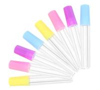 SUPVOX Set da 8 Tubi Porta Aghi in Plastica Trasparente Chiusura Ermetica Organizer Portatile e Ricamo Contenitori per Stoccaggio agli da Maglieria e Utensili Artigianali per Viaggi