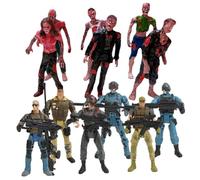 SUPVOX Set di 12 Figurine Soldato Militare Snodate in Plastico 10cm | Modelli da Gioco per Ragazzo Ragazza, Bordi Lisci senza Sbavature, per Attività Genitore-figlio e Fantasia Stile Casuale