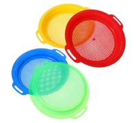 SUPVOX Set Di Giocattoli Da Spiaggia Con Setaccio in Plastica 4 Pezzi Setaccio Per Sabbia Per Ragazzi E Ragazze Setaccio Da Spiaggia Setaccio Per Scavatore Di Tesori