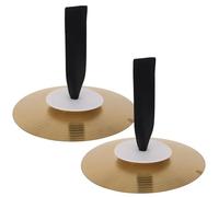 SUPVOX Set di Piatti a Mano in Lega da 8 Pollici per Ragazzo Ragazza, Strumento Musicale Portatile per Performance Scolastiche e Accessorio per Festa di Ballo, Mini Piatti in Metallo