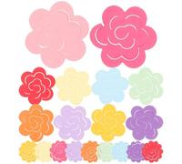 SUPVOX Set di Strisce di Carta Colorata per Quilling e Origami Fai da Te 10 Fogli Grandi e 10 Piccoli per Creazione di Fiori di Carta Materiale Resistente per attività Manuali e