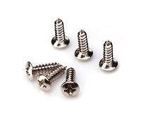 SUPVOX Set Di Viti Per Battipenna Per Chitarra 50 Pezzi Viti Per Battipenna Per Basso Battipenna Per Chitarra Argento 11 9x2 96 Mm