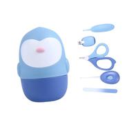 SUPVOX Set Manicure per Ragazzo Ragazza 5 in 1 Forbicine, Tagliaunghie, Limetta, Cucchiaio per Orecchie e Pinzette in Pp e Acciaio Inox, Manico Ergonomico, per Shower
