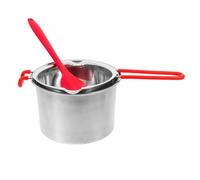SUPVOX Set Pentola Doppia Caldaia in Acciaio Inox 201 600ml Spatola, Ciotola per Sciogliere Cioccolato e Burro, Bagnomaria Resistente per Cucina Casalinga, Pasticceria e Colore Casuale