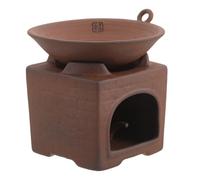 SUPVOX Set Scalda Teiera in Argilla Spessa Zen, Bruciatore di Cera e Torrefattore di Tè, Base per Scalda Teiera per Cerimonia del Tè in Casa e Ristoranti