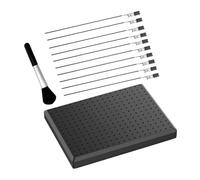 SUPVOX Set Supporto per Pittura Modellismo Clip a Coccodrillo Piccole, Base Resistente in Ferro e Plastica, Kit Accessori per Aerografo e Hobby di Precisione