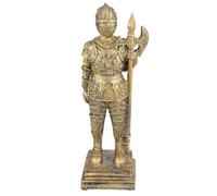 SUPVOX Soldato Romano in Resina Dorata con da Battaglia Figura Artigianale per Tavolo di Sabbia Decorazione Miniatura Realistica per Paesaggi e Diorami