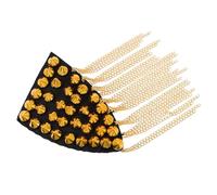 SUPVOX Spallina Catena a Nappa e Rivetti Dorati, Distintivo da Spalla Punk Vintage per Blazer, Accessorio Decorativo per Abbigliamento da Festa e Cerimonia, 1 Pezzo