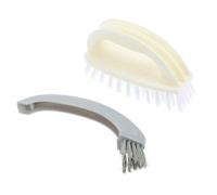 SUPVOX Spazzola Doppia per Pulizia Staccabile in Plastica per Bucato e Scarpe Setole Morbide Resistenti, Pratica per Lavaggio Vestiti e Calzature, Accessorio Multiuso per Lavanderia