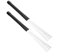 SUPVOX Spazzola per Batteria in Filo di Nylon Premium con Impugnatura Telescopica Resistente e Comoda per Percussioni Rullanti e Batterie Jazz Confezione Include Borsa per Trasporto