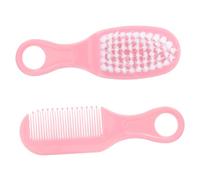 SUPVOX Spazzola Per Ragazzo Ragazza e Pettine Da Massaggio Per Ragazzo Ragazza, Set Rosa Denti Arrotondati, Materiale Antistatico, Cura Delicata e Stimolazione Circolazione, Kit Per Chioma Sensibili