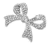 SUPVOX Spilla a Fiocco Scintillante in Lega Strass, Spilla Vintage da Donna per Abiti e Giacche, Accessorio Elegante per Matrimoni, Feste e Compleanni