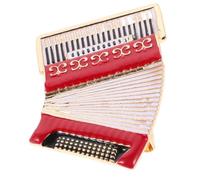 SUPVOX Spilla a Fisarmonica in Lega Rossa Spilla Musicale Vintage Chiusura a Spillo Sicura per Abbigliamento Accessorio per Appassionati di Musica e Festival
