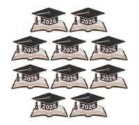 SUPVOX Spilla da Bavero per Laurea 2026 Set da 10 Pezzi Distintivo Cappello di Laurea Resistente Spille Decorative e Regalo per Studenti e Insegnanti